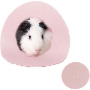 7 x Hamster Recovery Collar Protection Cone After Surgery, Small Animals Adjustable Protection Collar for Rat Bird Rabbit Guinea Pig, Anti-Lick Anti-bite Pet Elizabeth Collar (Pink, L)