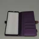 Defencase Compatible with Samsung Galaxy S20 FE 5G Case Wallet with RFID Blocking Card Holder for Women Men, PU Leather Magnetic Snap Flip Zipper Strap Wallet Phone Case Fit for Galaxy S20 FE, Purple