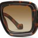 YDAOWKN Vintage Oversized Sunglasses for Women Men Retro Square Luxury Big Large Sun Glasses UV400