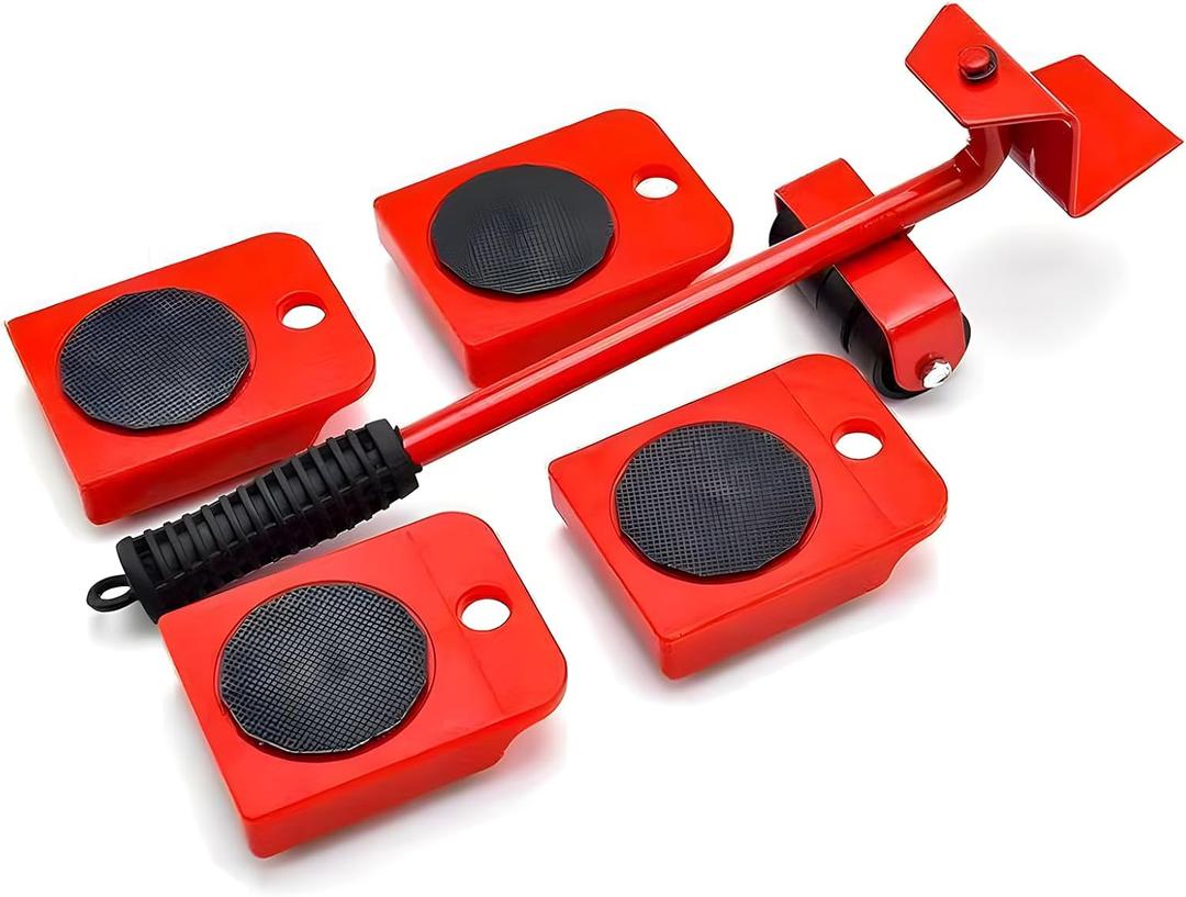 Furniture Lift Mover Tool Set-Furniture Movers with Wheels, Furniture Lift Mover Tool Set, Furniture Dolly 4 Wheels, 360 Rotation Furniture Mover Dolly with Lifter for Refrigerator,Sofa,Cabinet