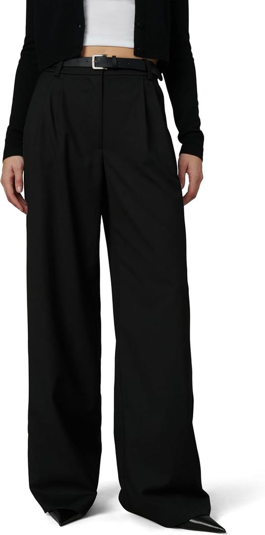 JOE'S JEANS Women's The Dani Wide Leg Trousers (Black), Size 8