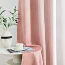 MIULEE Ombre 100% Blackout Curtains, Pink and Greyish White Full Room Darkening Thermal Insulated 84 Inches Long Drapes for Kids Bedroom/Living Room Grommet Window Treatments Modern 52Wx84L, Set of 2