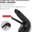 2 x Car Vent Phone Mount Secure Clip Magnetic Phone Holder for Car Vent Universal Phone Mount with Strong Magnetic Grip Silver