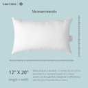LANE LINEN 12x20 Pillow Insert - Set of 4 White Decorative Pillow for Sofa Bed, Fluffy Pillow Inserts for Throw Pillow Covers, Throw Pillows for Bed, Couch Pillows for Living Room, Bed Pillows