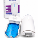 Zevo Flying Insect Trap & Cartridge - Plug in Fly Trap & Indoor Bug Catcher for Gnats, House & Fruit Flies - Mess-Free - Use in Any Room - Uses Blue & UV Light (1 Plug in Device & 1 Cartridge)