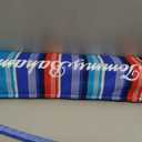 Tommy Bahama 6' UPF 50+ Tilt Beach Umbrella with Wind Vent and Carry Bag, Red and Blue Stripe