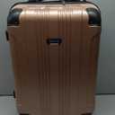 Kenneth Cole REACTION Out of Bounds Lightweight Hardshell 4-Wheel Spinner Luggage, Rose Gold, 24-Inch Checked