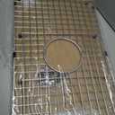 Serene Valley Sink Bottom Grid 23" X 13", Centered Drain with Corner Radius 2", NDG2313C, Medium