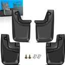 Front & Rear Mud Flaps Splash Guards fit for 2005-2015 Toy-OTA Tacoma for Vehicle with OEM Fender Flares Only, 4-Pc Set Easy to Clean and Install, Mud Guards Splash Guard Black