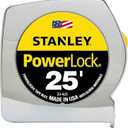 Stanley 33425 Powerlock II Power Return Rule, 1-Inch x 25ft, Chrome/Yellow