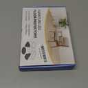 Ansible 24 Pcs Chair Leg Floor Protectors Square, Silicone Felt Furniture Leg Pads Caps Covers for Hardwood Floors (Fit:1-1/16" to 1-5/8") (Clear)