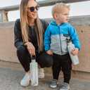 BrMate ReHydration - 100% Leakproof 25oz Insulated Water Bottle with Straw - Stainless Steel Water Canteen (Mauve Camo)