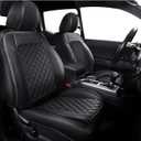 Custom Seat Covers for Tacoma Gen 3rd 2016-2023 Double Cab Crew Cab SR/SR5, TRD Sport, TRD Off-Road, TRD Pro, Limited Trucks, Waterproof Luxury Leather Tacoma Seat Cover Front Seats
