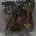 16 Pieces Plastic Model Tropical Coconut Palm Tree Cake Topper Diorama Trees for Model Train Railway Fairy Garden