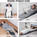 Full Body Massage Mat with Heat Detachable Neck Pillow Vibration Massage Pad with 10 Motors 9 Speeds 9 Modes for Neck Back Pain, Gifts for Men Women at Home Office Use