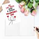 2 x Funny BRUH Valentines Day Card for Boys Girls Teens, Humorous Gen Z Slang Valentine's Day Card Gift for Son Daughter Grandson Granddaughter Nephew Niece Teenager, Gift for Teen (#2)