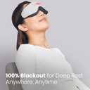 Manta Slim Sleep Mask Ultra-Light Blackout Eye Mask with Adjustable Eye Cups, Soft Strap for Comfortable Sleep, Minimalist Design for Better Rest