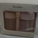 Moonkie Baby Straw cup | Silicone Toddler Sippy Cup Training Cup with Straw Lid | BPA-Free Drop-Proof Cup | Baby Led Weaning | 6 Months+, 5 oz, 2pack (B-Soft Lilac/BLush)