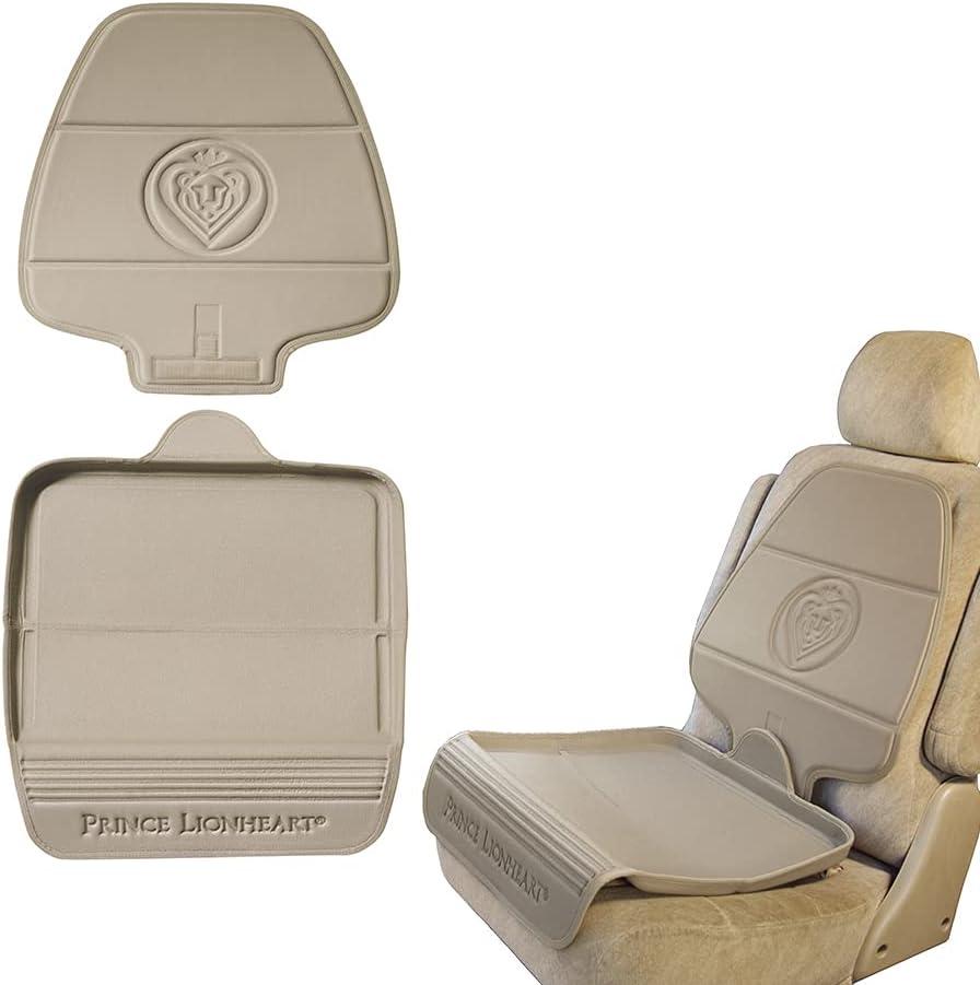 Prince Lionheart Car Seat Protector. The only 2 stage Seatsaver Designed with Thick padding, Nonabsorbent, waterproof, PVC foam material. Comparable with all baby and toddler car seats. (Beige) (Tan)