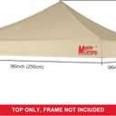 MASTERCANOPY Replacement Top Pop Up Canopy Top (8x8, Beige)