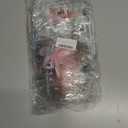 FYSUIMU Pink Bow Clear PVC Gift Bags Pink Coquette Bowknot Pencil Party Favor Bags with Handles Back to School Treat Tote Bag with Ribbon for First Day of School Birthday Baby Shower, 12 Pcs