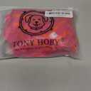 TONY HOBY Dog Pajamas, Female/Male Dog 4 Legged Pajamas, Soft Cotton Dogs Jumpsuit with Stripes (Rose Red&Orange, Girl, XL)