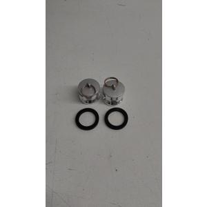 2PCS Aluminum Type DP Cam and Groove Fitting, Female Coupler x Female NPT, with 2PCS Camlock Gasket Fitting (2")