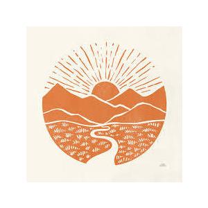 Ca 16x16 ON TH HORIZON MT SCENCES ART