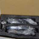 PACEWALKER Motorcycle Rearview Mirror with LED Turn Signal Rear Mirror Teardrop for Harley-Davidson Chrome