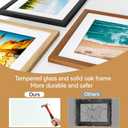 IBUYKE 8x10 Picture Frame,Solid Oak Wood 8x10 Photo Frame with Mat to 5x7,10x8 Picture Frames With Tempered Glass,Tabletop or Wall Mount Display,Home Decor,Natural Oak 8 x 10 Frame,UWPF0810N