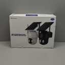 GALAYOU 2K Security Cameras Wireless Outdoor-360 PTZ Cameras for Home Security with Solar Panel/Battery Powered, Night Vision, Two-Way Audio, PIR Sensor, Works with Alexa, R1 4P Black (2.4Ghz Only)