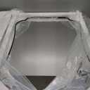 ANDY STAR 24"x32" Brushed Nickel Mirror, Scalloped Bathroom Wall Mirror with Metal Frame for Vanity, Vintage Design Ideal for Entryway, Living Room & Bedroom Decor