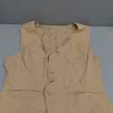 COCCKO Womens Deep V Neck Blazer Vest Summer Linen Sleeveless Waist Coat Vest Work Casual Cotton Tank Tops