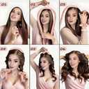 2 x Satin Heatless Curling Set - Hair Rollers for Curls Heatless Hair Curlers & Hot Rollers Hair Curlers to Sleep in Curling Rod Headband Curler (Dreamy Rosy Clouds)