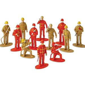 ArtCreativity 2.5 Inch Mini Fireman Figurines for Kids- Set of 12- Free Standing Firefighter Toys Figures- Birthday Party Favors for Boys and Girls, Goody Bag Fillers, Cake Toppers and Decorations