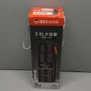 88oz Large Coffee Thermo for Travel, 2500ml Insulated Stainless Steel Water Bottle with Cup and Handle, Water Jug for 24hr Hot and Cold drinks, Vacuum Flask for Camping, Fishing & Working, Black