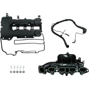 Engine Intake Manifold & Valve Cover Kit 615-380 compatible with 2012-2021 Chevy Sonic Cruze Trax Buick Encore 1.4L Replaces OE 55573746 25193343
