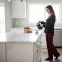 Just Love Ultra-Soft Womens Pajama Pant Set - Nightgown with Matching Socks (Black, L)