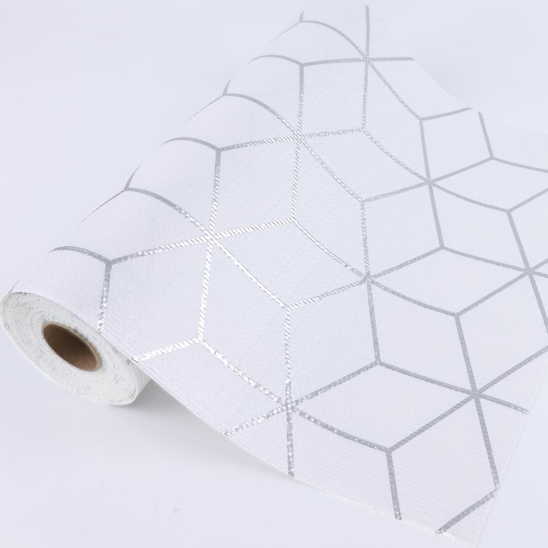 Shelf Liners for Kitchen Cabinet 24 Inch Wide X 20 Ft Non Adhesive Cabinet Drawer Liner Non Slip Water Oil-Proof Strong Grip Pantry Fridge Shelves Liner Bathroom Drawer Mat Cupboard Closet Liner
