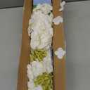 4 Pcs White Hydrangea Artificial Flowers, Latex Real Touch Hydrangea Flowers, 19.6'' Full Faux Hydrangea Flowers Fake Flowers for Home Decor Party Wedding Centerpiece Bouquet Floral Arrangements