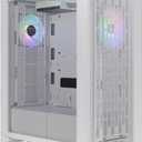 Thermaltake CTE T500 TG ARGB Snow E-ATX Full Tower with Centralized Thermal Efficiency Design; 3x140mm White CT140 ARGB Fans Pre-Installed; Tempered Glass Front & Side Panel; CA-1X8-00F6WN-01; White