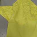 Summer Mini Dresses for Women Sleeveless Sexy V Neck Backless Lace Splicing Cocktail Party Straps Bodycon Dress (Yellow, S)
