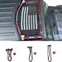 Voodonala for Jeep JL Sunshade Sun Shade Bikini Top Sunblock Mesh Heat Shield Mesh for 2018-2026+ Jeep Wrangler JL JLU 2/4 Door & 2020-2026 Gladiator JT, Block Heat Block UV Rays Flag