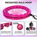 FIT ON FORM Infinity Weighted Hula Hoop for Adults Weight Loss, Smart Exercise Hola Circle Hoop for Women Abs Workout