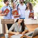 Christian Notebook Gifts for Women Men,Religious Bible Verse Notebook,Faith Prayer Journal for Women Christian Easter Gifts School Supplies (A4 Cross Brown)