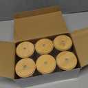 6-Pack Bamboo Qtip Holders - Bathroom Storage for Cotton Balls, Swabs, Pads, Floss