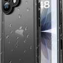 SPORTLINK for iPhone 17 Case  IP68 Waterproof Military Protective Full Body Heavy Duty Shockproof 360 Sealed Dustproof with Camera Screen Protector Phone Cover for iPhone 17 6.3" Black