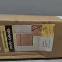 UNISHADES Blackout Cordless Bamboo Roman Shades 35 3/4×64 in Papara Carbon
