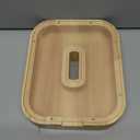 Bitreeworks Letter Piggy Bank, Personalized Wooden Coin Banks, Large Wood Money Peny Bank for Adults (9", Alphabet O), Pack of 2