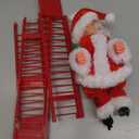 Santa Claus Musical Climbing Rope Ladder Toy with Christmas Music - Home Decoration for Parties